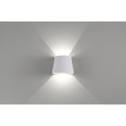 Square LED Outdoor Wall Washer in White