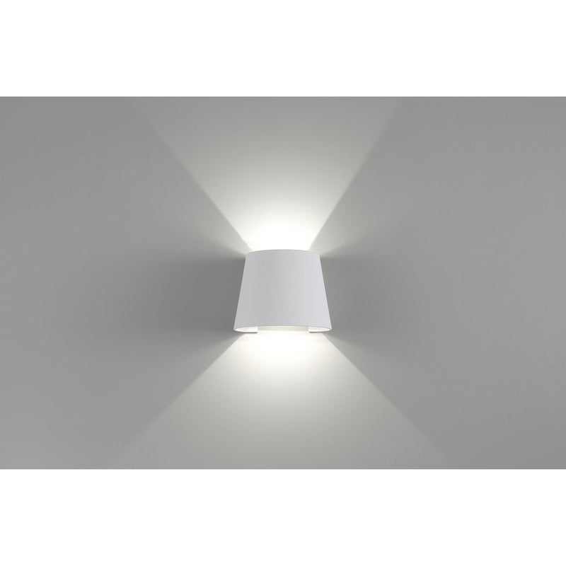 Square LED Outdoor Wall Washer in White