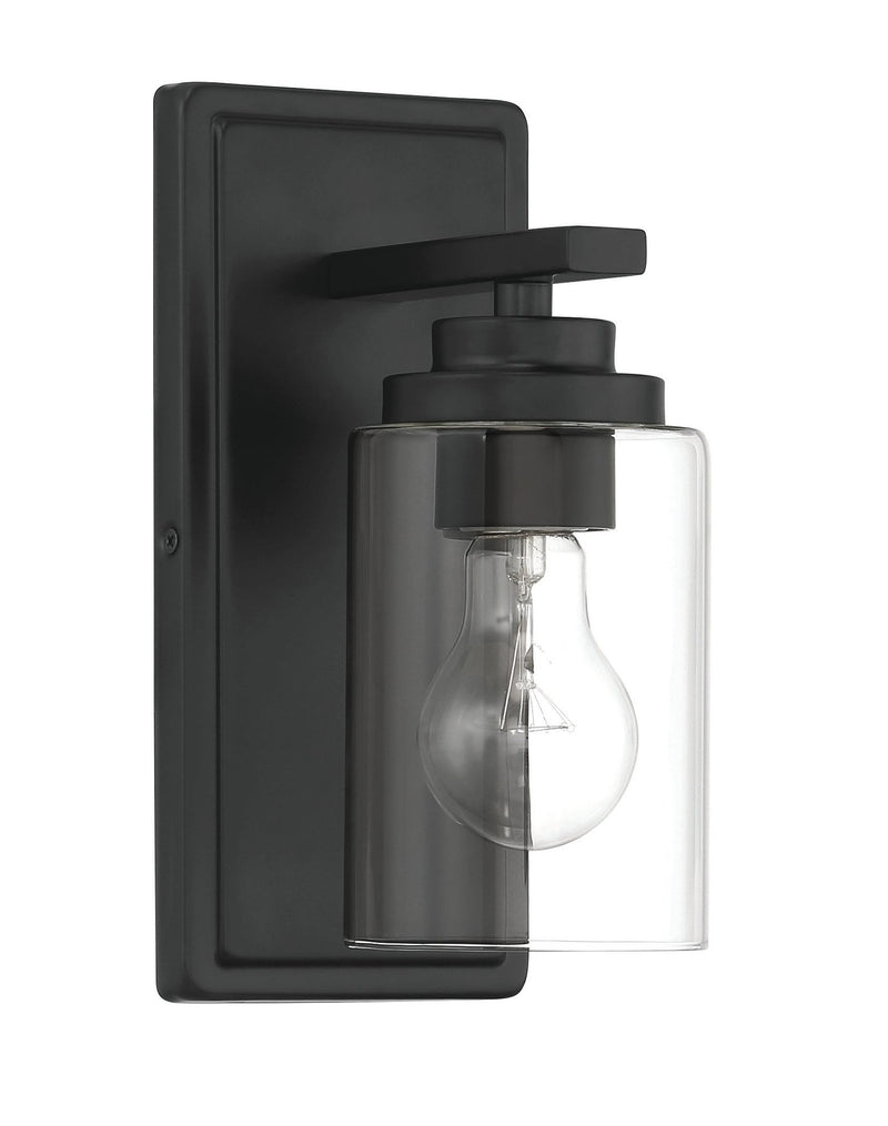 Clark 1 Light 4.5" Wall Sconce in Flat Black
