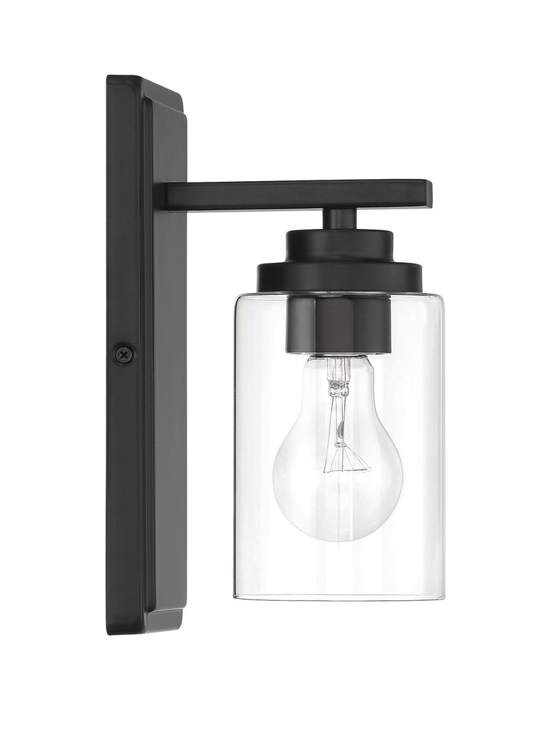Clark 1 Light 4.5" Wall Sconce in Flat Black