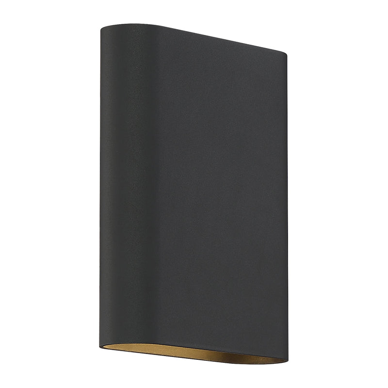 Lux 8" LED Outdoor Wall Sconce in Black