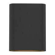 Lux 8" LED Outdoor Wall Sconce in Black