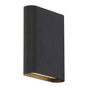 Lux 8" LED Outdoor Wall Sconce in Black