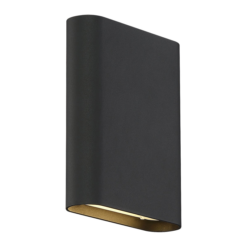 Lux 8" LED Outdoor Wall Sconce in Black