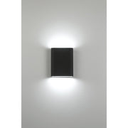 Lux 8" LED Outdoor Wall Sconce in Black