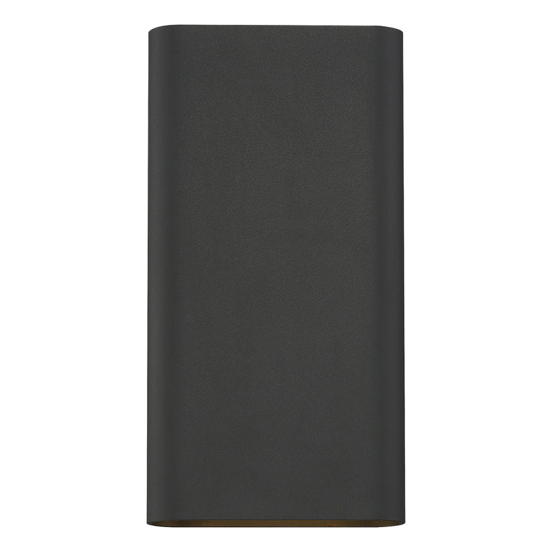 Lux 12" LED Outdoor Wall Sconce in Black