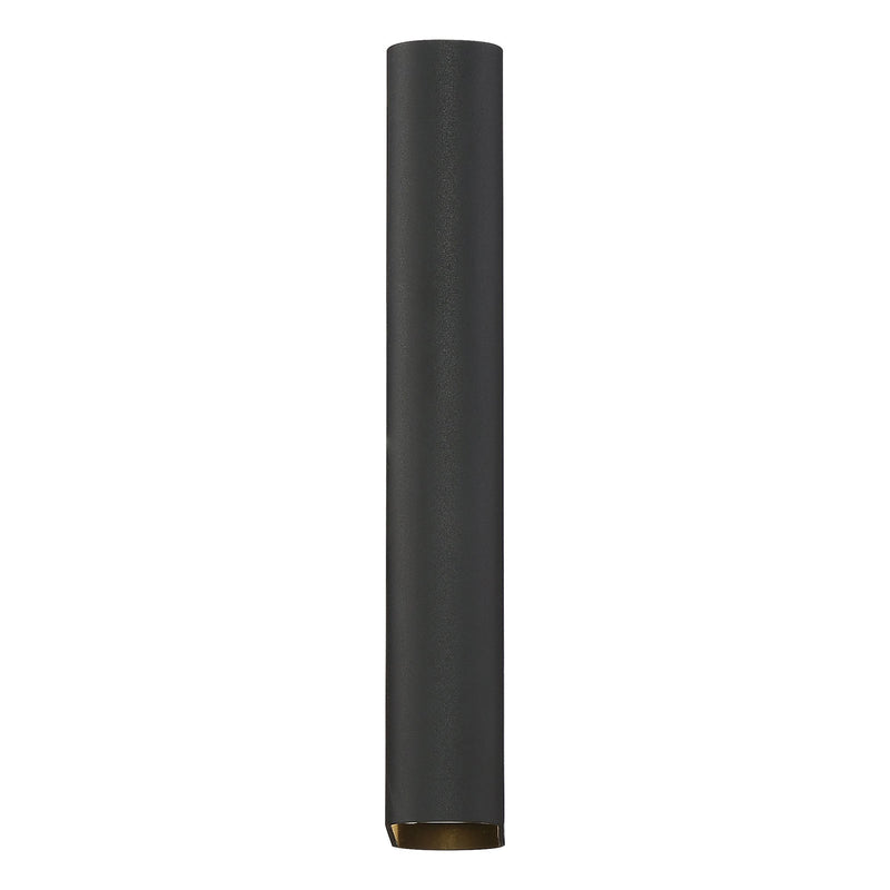 Lux 12" LED Outdoor Wall Sconce in Black