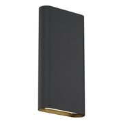 Lux 12" LED Outdoor Wall Sconce in Black
