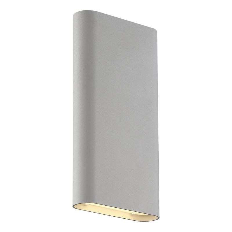 Lux 12" LED Outdoor Wall Sconce in Satin