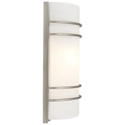 Cassi 2-Light Wall Sconce in Brushed Steel