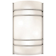 Cassi 2-Light Wall Sconce in Brushed Steel