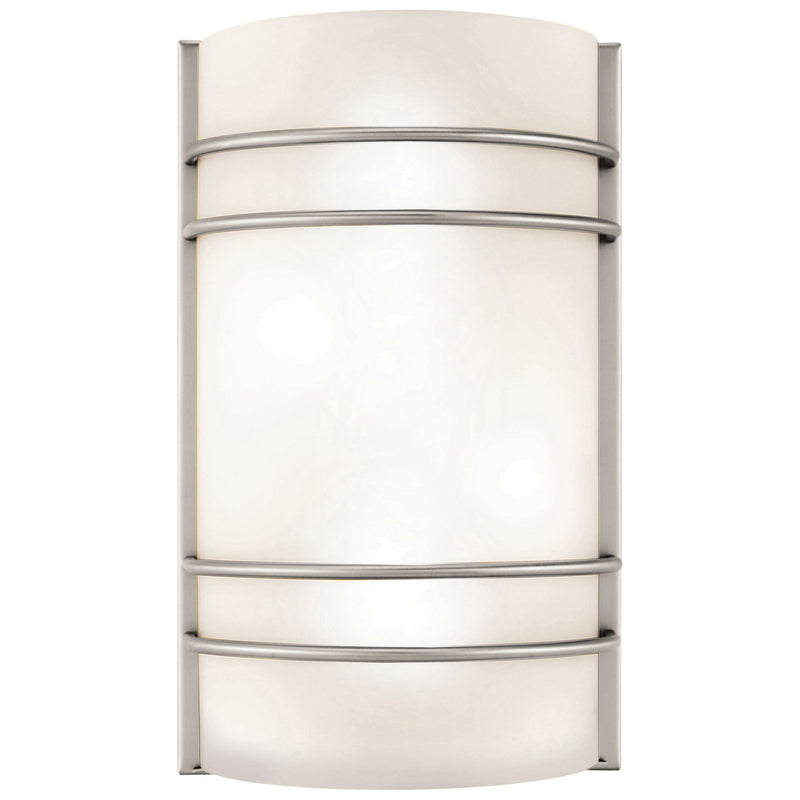 Cassi 2-Light Wall Sconce in Brushed Steel