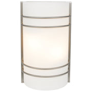Cassi 2-Light Wall Sconce in Brushed Steel