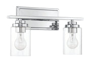 Clark 2 Light 17.38" Vanity in Chrome