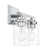 Clark 2 Light 17.38" Vanity in Chrome