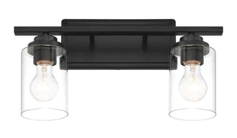 Clark 2 Light 17.38" Vanity in Flat Black
