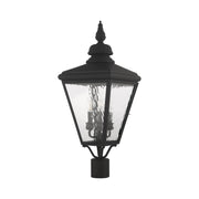 Cambridge 3-Light Large Outdoor Post Light in Black