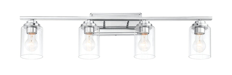 Clark 4 Light 35" Vanity in Chrome