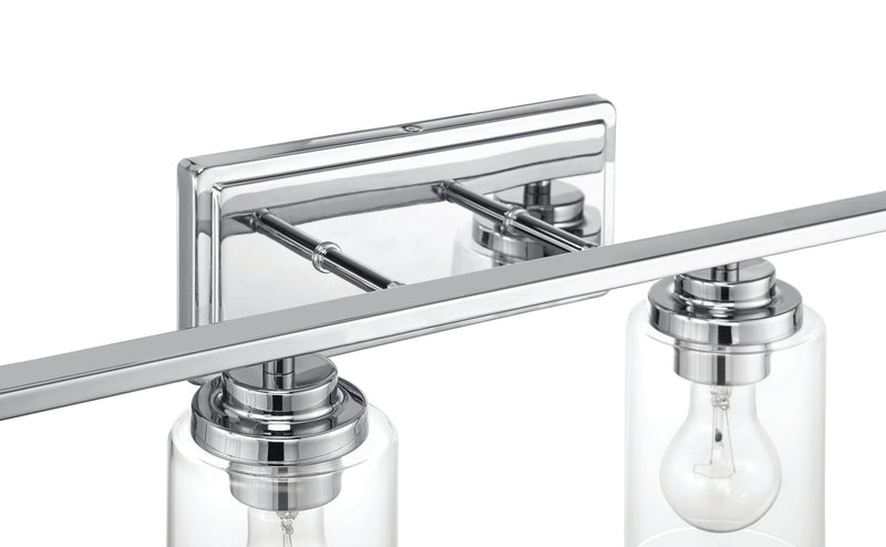 Clark 4 Light 35" Vanity in Chrome