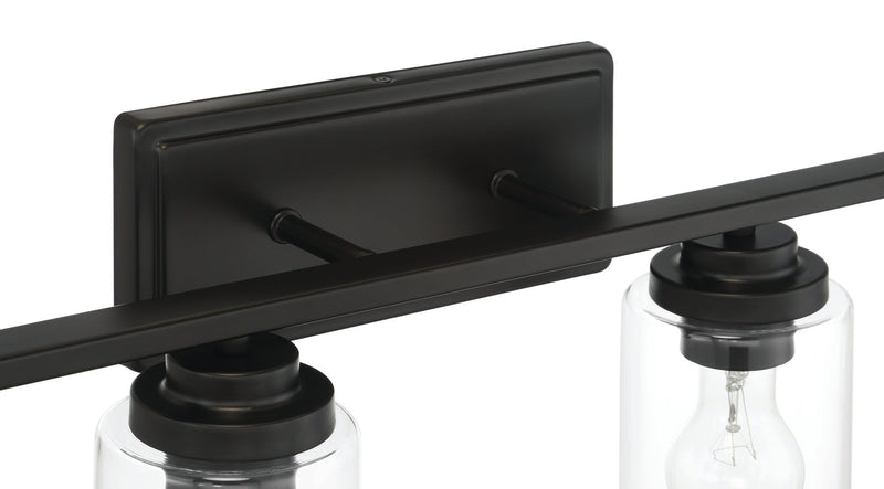 Clark 4 Light 35" Vanity in Flat Black