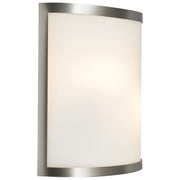 Artemis Basic 2-Light Wall Sconce in Brushed Steel