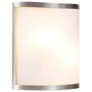 Artemis Basic 2-Light Wall Sconce in Brushed Steel