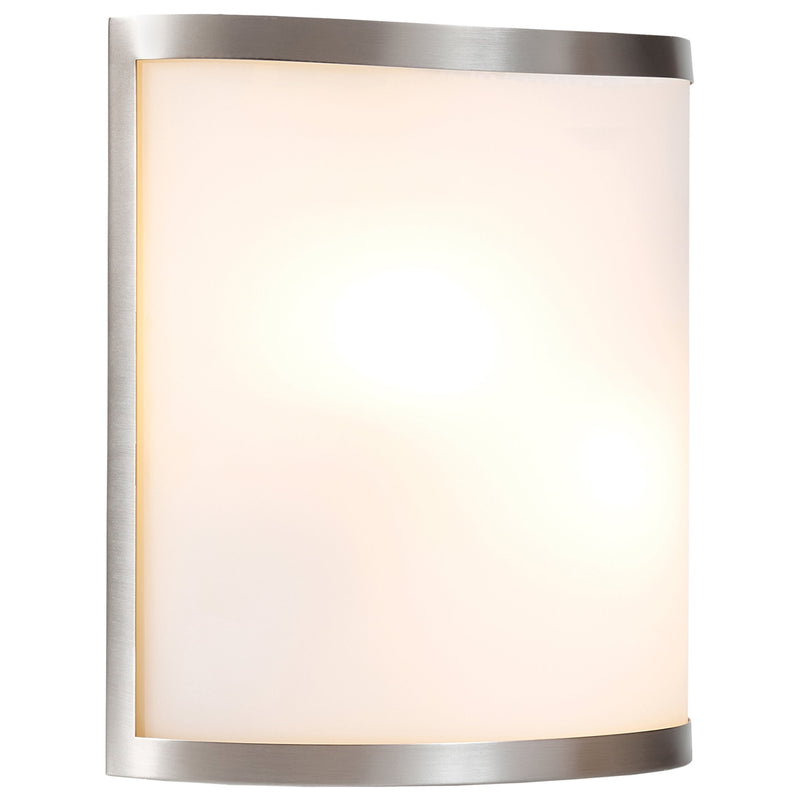 Artemis Basic 2-Light Wall Sconce in Brushed Steel