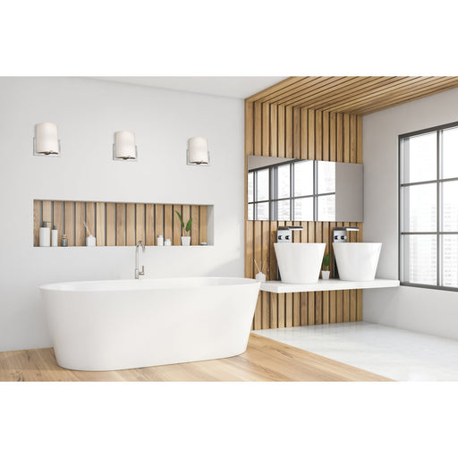 Breez 2-Light Wall Sconce in Brushed Steel