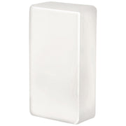 Brick Outdoor Wall Sconce in Opal Glass