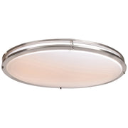 Solero Oval LED Flush Mount in Brushed Steel