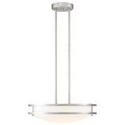 Solero LED Pendant in Brushed Steel