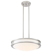 Solero LED Pendant in Brushed Steel