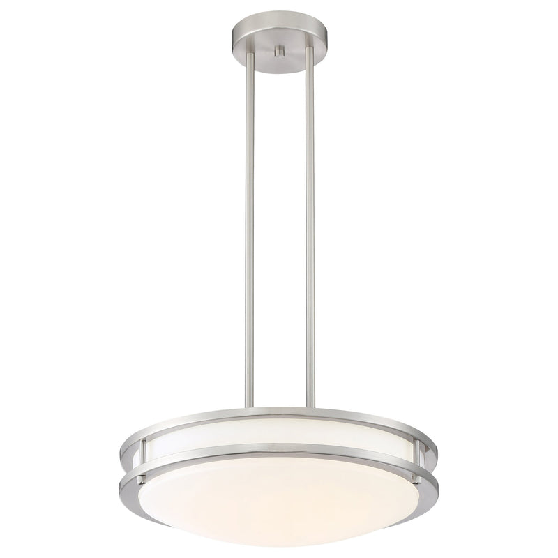 Solero LED Pendant in Brushed Steel