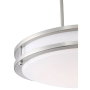 Solero LED Pendant in Brushed Steel