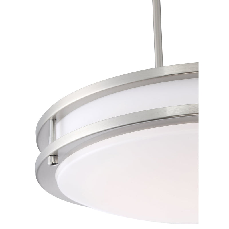 Solero LED Pendant in Brushed Steel