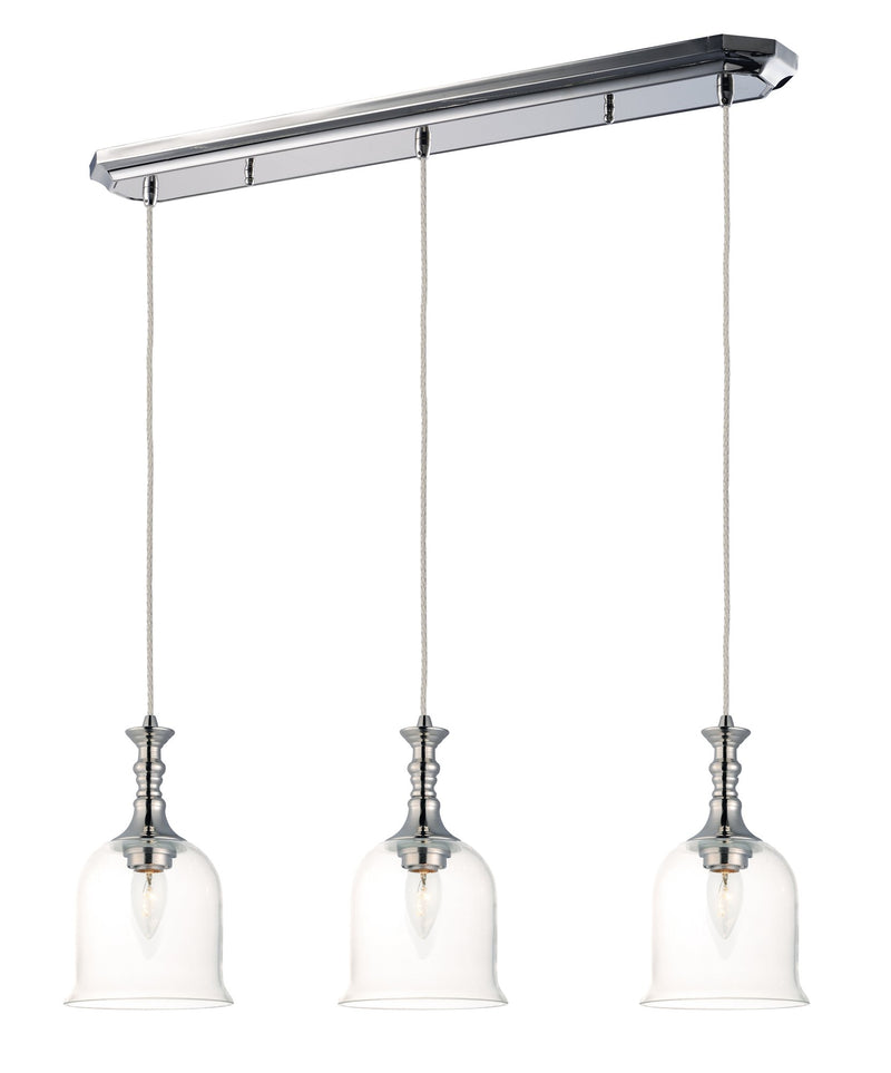 Centennial 3 Light Pendant in Polished Nickel