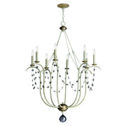 Formosa 8 Light Chandelier in Ecru / Venetian Gold