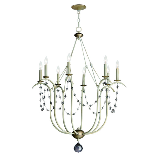 Formosa 8 Light Chandelier in Ecru / Venetian Gold