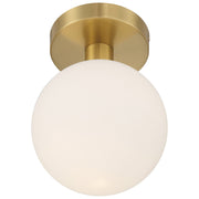Michelle LED Semi-Flush Mount in Antique Brass