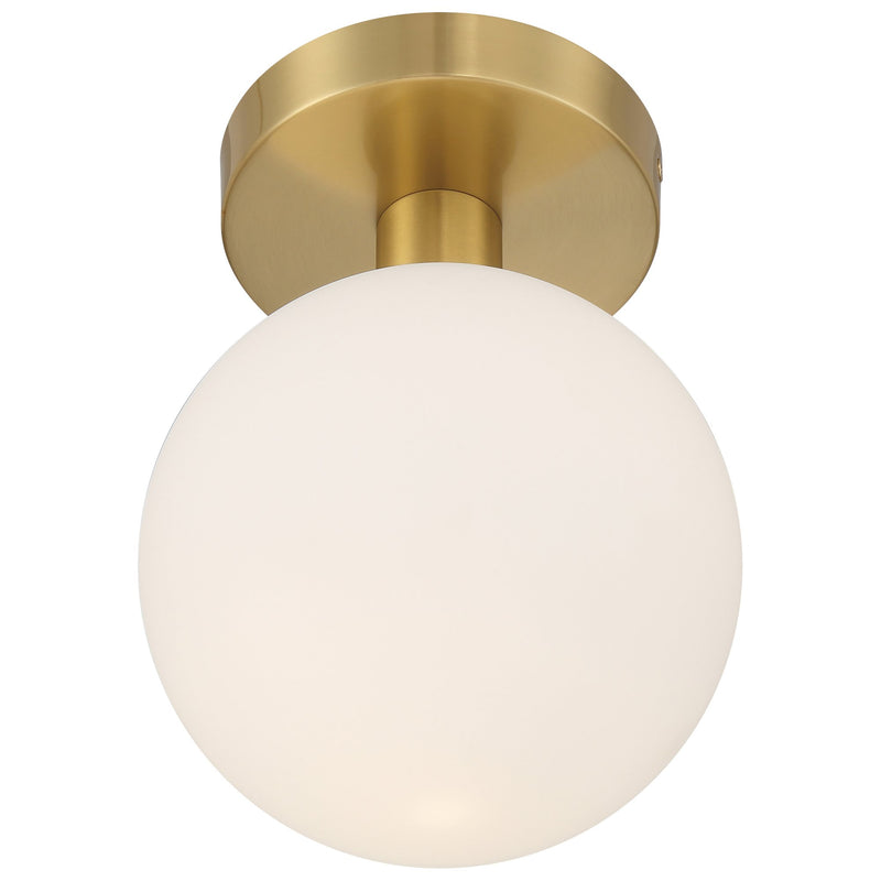 Michelle LED Semi-Flush Mount in Antique Brass