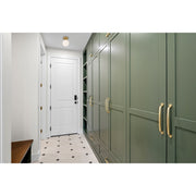 Michelle LED Semi-Flush Mount in Antique Brass