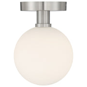 Michelle LED Semi-Flush Mount in Brushed Steel