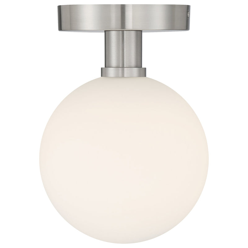 Michelle LED Semi-Flush Mount in Brushed Steel