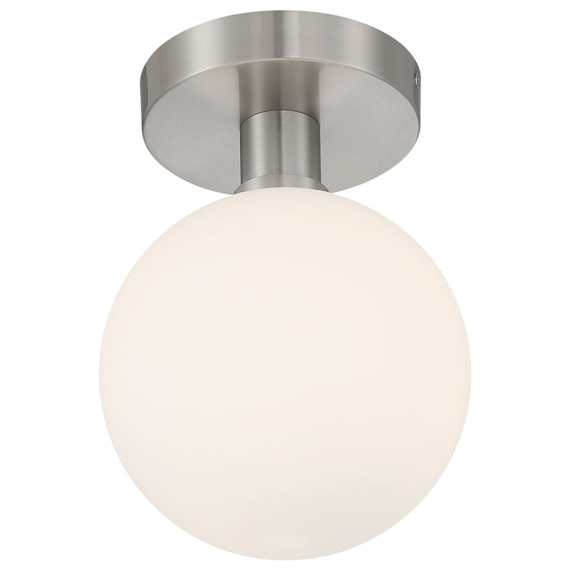 Michelle LED Semi-Flush Mount in Brushed Steel