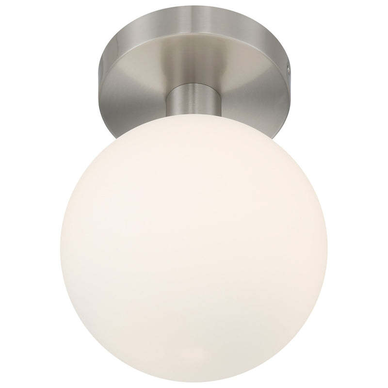 Michelle LED Semi-Flush Mount in Brushed Steel