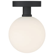 Michelle LED Semi-Flush Mount in Matte Black
