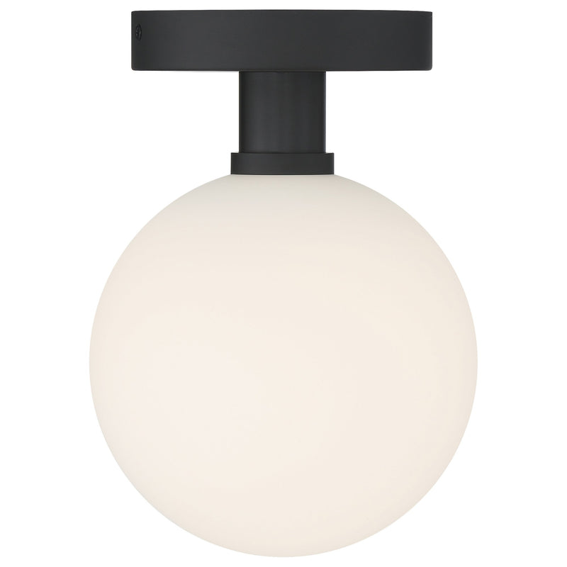 Michelle LED Semi-Flush Mount in Matte Black