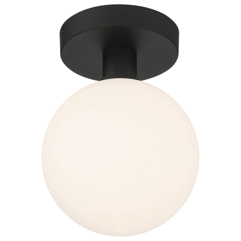 Michelle LED Semi-Flush Mount in Matte Black