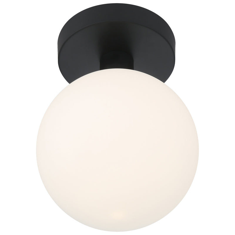Michelle LED Semi-Flush Mount in Matte Black