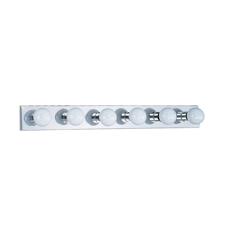 Center Stage 6-Light Bath Vanity Light in Chrome